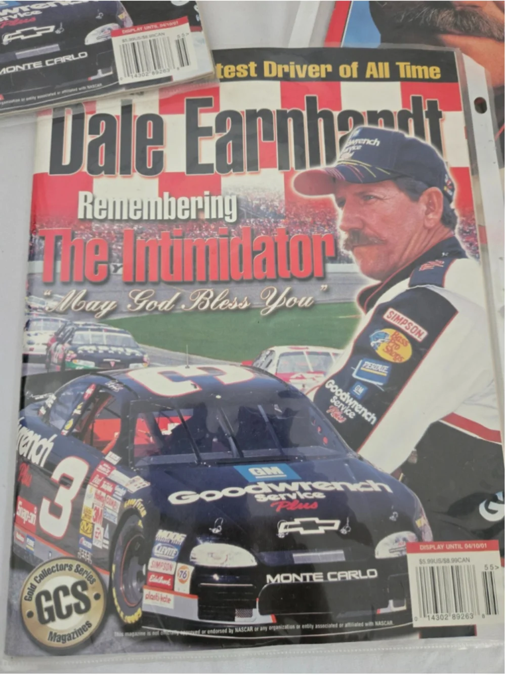 Lot of 3 Vintage Dale Earnhardt Magazines - Times & Nascars Greatest Driver